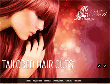 Tablet Screenshot of hairbynori.com